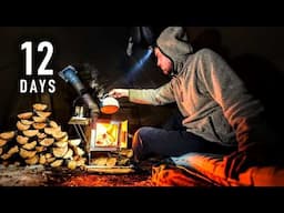 -26° Solo Camping 12 Days | Blizzard & Bitter Cold in the Quetico Wilderness