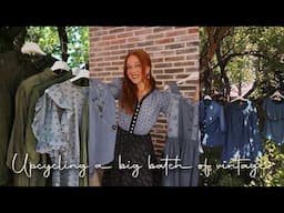 I upcycle a big batch of stained vintage pieces | From Trash to Treasure