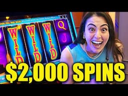 Our $2,000/Spin WON Us Our BIGGEST JACKPOT EVER at the Casino!