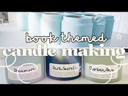 DITL CANDLE STUDIO VLOG - let's make bookish candles!