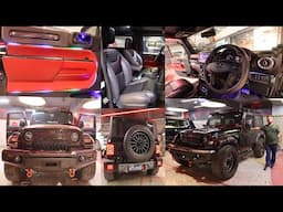 Black Devil 👿 Thar Modified | Studiox | Automatic Footrest | Thar 2025 Modification🔥
