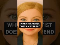when an artist does an AI trend…#shorts #art #doll