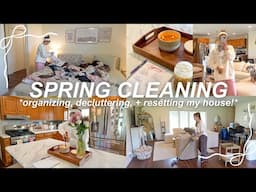 EXTREME spring cleaning reset! 🧺 organizing & deep cleaning my ENTIRE house... *satisfying*