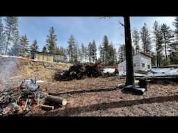 SPRING CLEAN UP ON THE OFF-GRID PROPERTY!
