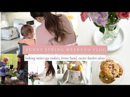 SPRING WEEKEND 🌸 | chatty spring home haul, baking mini egg cookies, garden plans & time outdoors