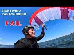 Parawing in LIGHT WIND! (FAIL?!) | 5m Parawing Test