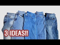패턴없이 만드는 특별한 아이디어 3가지!/No! pattern/3 Clever Ideas That Are Easy to Make/청바지리폼/Jeans upcycling