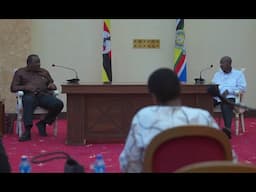 Museveni & Uhuru Kenyatta, former Kenyan President met