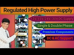 High Power Open Circuit Regulated Power Supply | Power Supply | DC Supply | 12v DC Supply