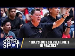 Coach Tim Cone commends Stephen Holt's great shooting night vs. Rain or Shine | #OSOnTheSpot