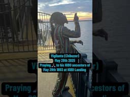 Vigilante (Chibuzor)May 28th 2025Praying 🙏🏿to his IGBO  ancestors ofMay 28th 1803 at IGBO Landing