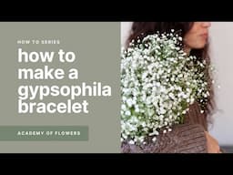 How to Make a Wrist Corsage with Gypsophila aka Babys Breath - Wholesale Flowers Direct