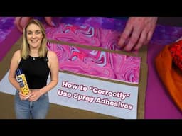 How to "Correctly" Use Spray Adhesives in Machine Embroidery