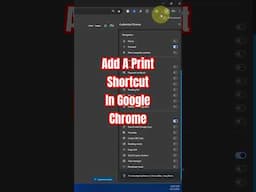 Add a Print Button in Chrome in 45 Seconds! 🖨️