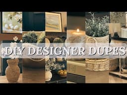 DIY HIGH END HOME DECOR THRIFTED DUPES | Affordable Home Decor Ideas