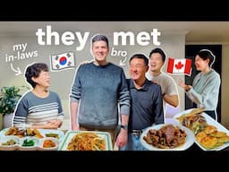 my brother meets my korean in-laws after 10 YEARS! ✈️🇰🇷 reaction to MIL's home cooking