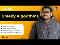 Greedy Algorithms Explained in Telugu with Real-Life Examples | srkcodes