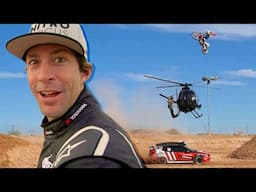 Ronnie Mac jumped 120ft over a Helicopter & Explosives!