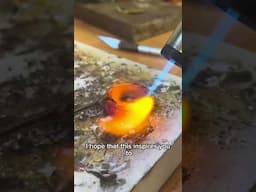 Is this one of the coolest inlay materials you can choose for your ring? #rings
