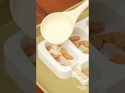 Ricas Paletas heladas de yogurt pay de limón para tus peques #receta #postre #helado #frío​