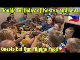 Celebrating Double Birthday of Kostya & Leva with 5 Filipino Dishes - cooked by my Parents!