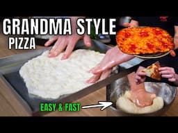 Most Easy Grandma Style Pizza Dough at Home 100% - No Equipments