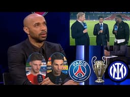 Thierry Henry And Carragher Review UCL Finals PSG vs Inter Milan🗣️ Mikel Arteta Declan Rice Reaction