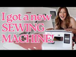 I GOT A NEW SEWING MACHINE! Unboxing the Janome Atelier 6 and first impressions 🙌