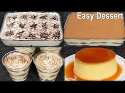 4 Easy No-Bake Dessert Recipe | How to make a Dessert at Home
