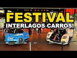 Os CARROS mais CAROS do BRASIL! BUGATTI CHIRON e PAGANI UTOPIA JUNTOS durante o Festival Interlagos!