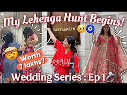 FINALLY The Wedding Series Begins!🥹 My BRIDAL LEHENGA HUNT! #RRWedding Ep 1 💍✨