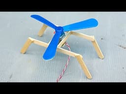 How to Make DC Motor Helicopter | Simple DC Motor Ideas | Single Rotor Drone