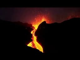 Intensified Réunion Island Volcanic Eruption In Indian Ocean