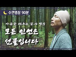 [🌙수면명상] 지나간 모든 인연에게 감사합니다. 모든 인연은 선물입니다. 지금 만나는 인연, 스쳐간 인연… 모두에게 감사합니다