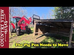 Making a T-Post Puller.  Tearing Out and Relocating the Pig Pen.