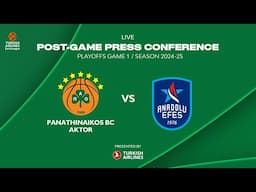 Panathinaikos BC AKTOR – Anadolu Efes | Post-Game Press Conference | Euroleague – Playoffs G1