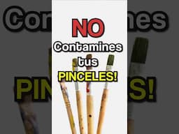 Cómo usar tus PINCELES CORRECTAMENTE 🎨 #arte #art #oleo