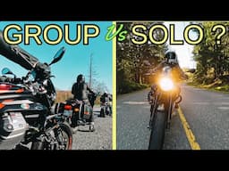 Group Motorcycle Riding Vs Solo Riding | The Air Force Museum | The Challenges of Motovlogging