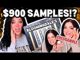 HUNDREDS OF DOLLARS FOR FREE SAMPLES!? | $325 Bloomingdale's Advent Unboxing