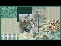 Etsy Update -  Teal Fat Quarter Bundles Available - Tim Holtz Fabric