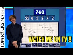Dr Tom Crawford on Countdown - All Number Rounds From Week 1