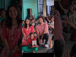 First thing we did after we got married✨ to distribute books and share the joy of literature