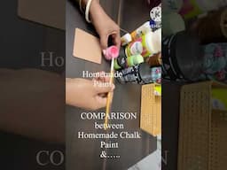 Homemade Chalk Paint vs Readymade chalk Paint #diy #viralvideo #art #chalkpaint #craft #viralshorts