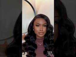 Natural waves in seconds. Beginner-friendly & glueless! #wowafrican #360wigs #bodywave #wiginstall