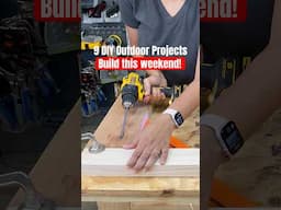 Easy DIY Outdoor Furniture Projects you can build #outdoorprojects #woodworking