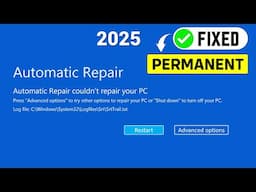 How to Fix Automatic Repair Loop in Windows 11 & 10 | Automatic Repair Couldn't Repair Your PC