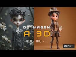 De Imagen a 3D con 1 clic | DZine la IA que lo hace todo 😎
