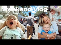 chill weekend | alone with Timmy, hanging out with friends, & farmers market 🧺👒