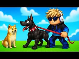 Training My Dog To Become Super Strong in Roblox