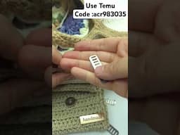 Temu Metal Labels Made My Crochet Bag Look Next Level!